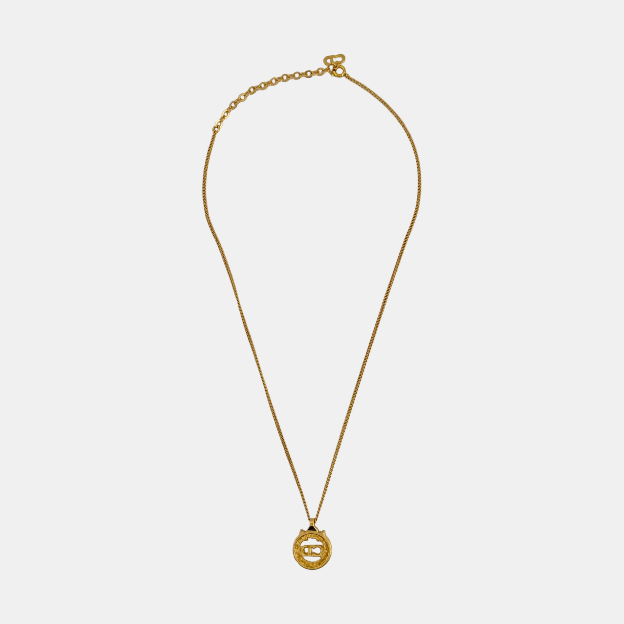 Petit CD Metal Gold Necklace