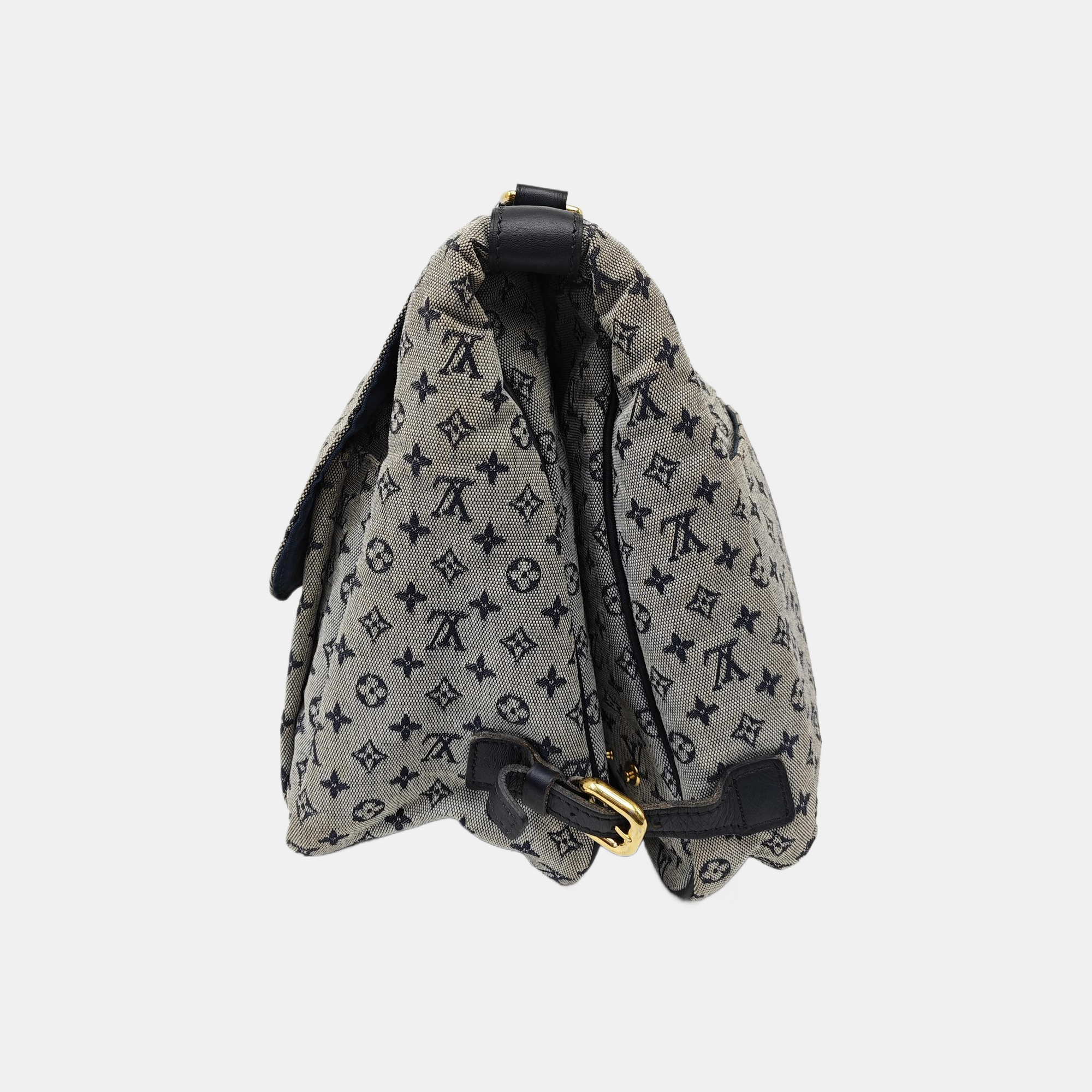 LANGER Monogram Canvas Blue