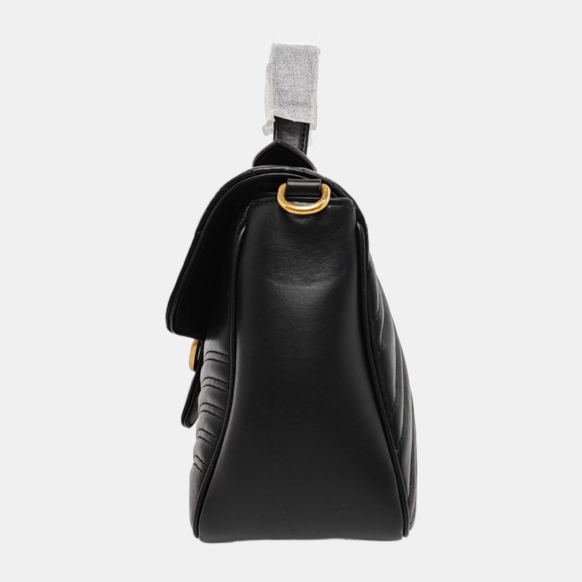 GG Marmont Medium Quilted Calfskin Black
