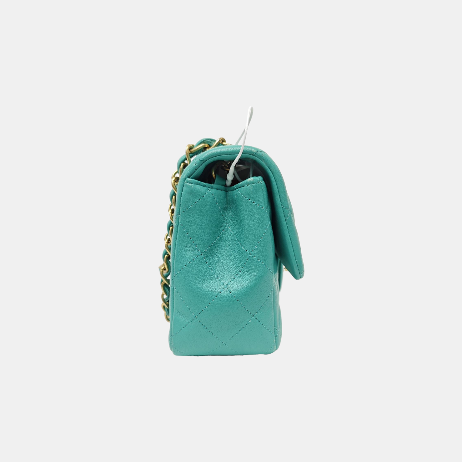 CLASSIC FLAP Mini Quilted Lambskin Green
