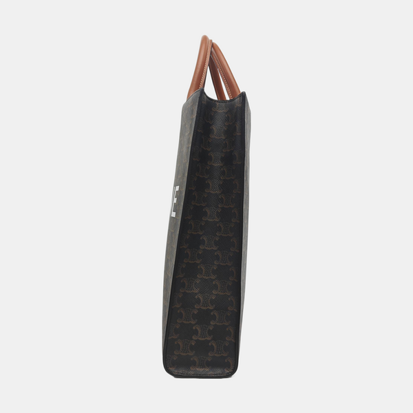 CABAS CELINE Small Coated Canvas Brown
