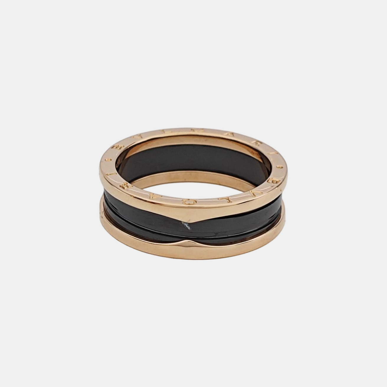 B.ZERO1 18k Rose Gold Ring EU 70