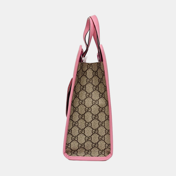 Children’s GG Bucket Monogram Coated Canvas Beige