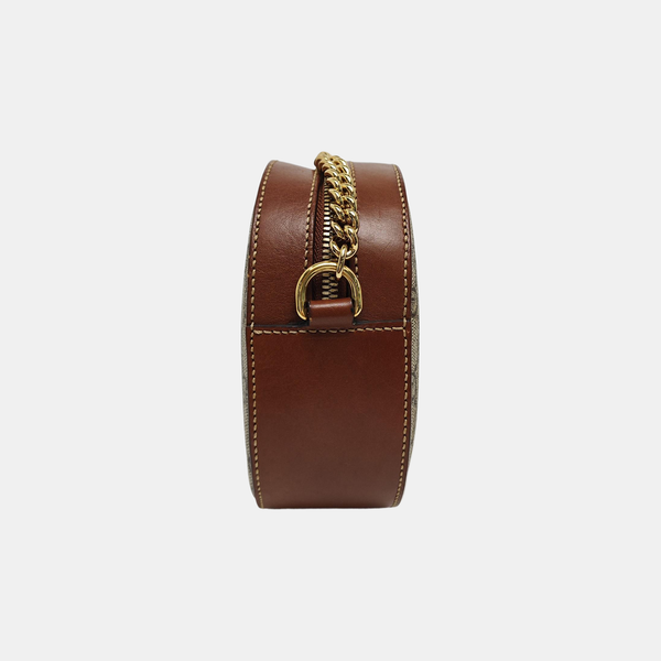 Monogram Coated Canvas Shoulder Bag Beige