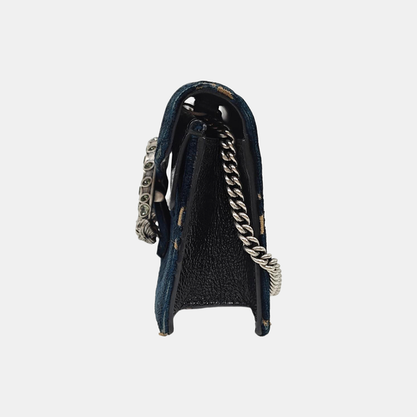 Dionysus Super Mini Monogram Velvet Blue