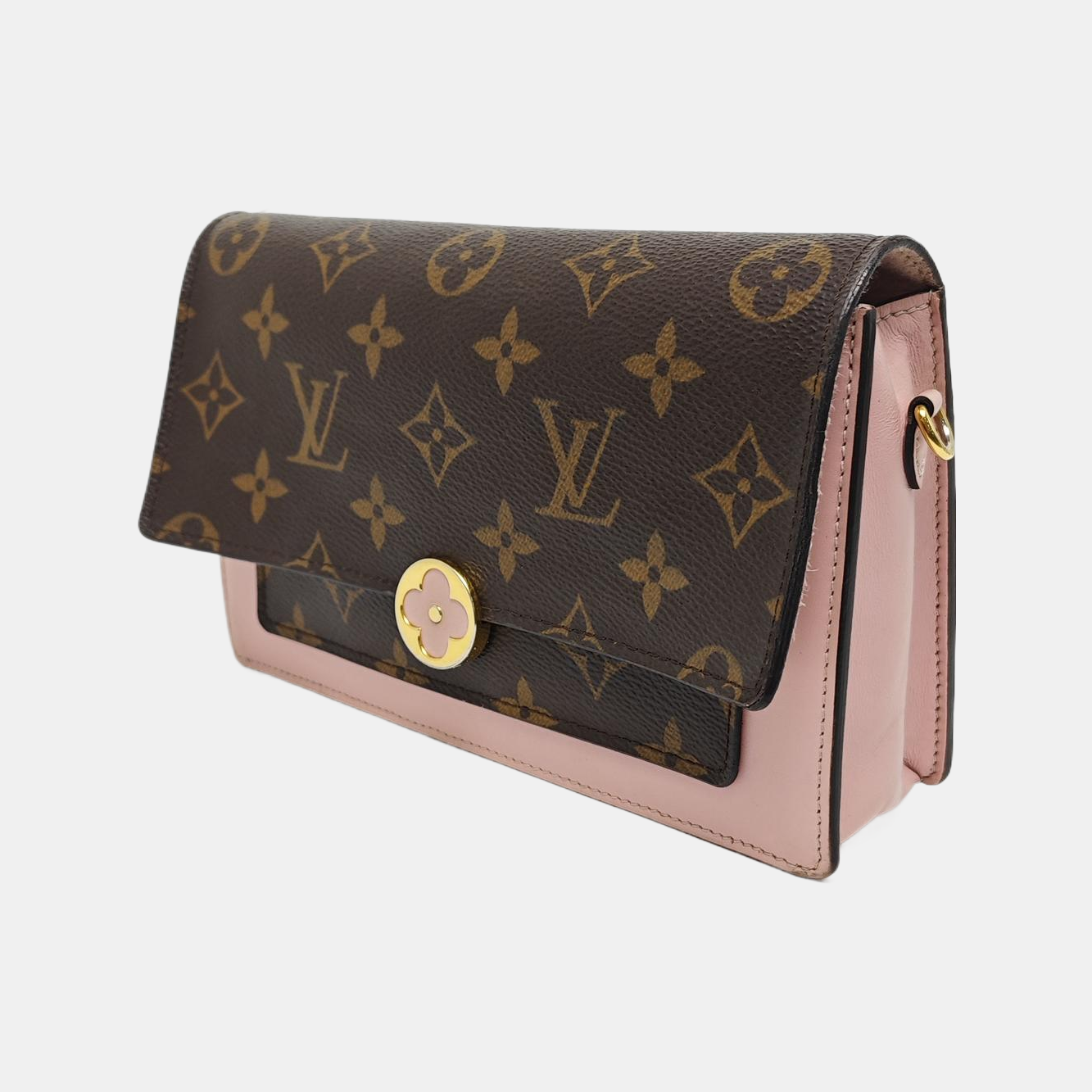 FLORE Monogram Coated Canvas Brown