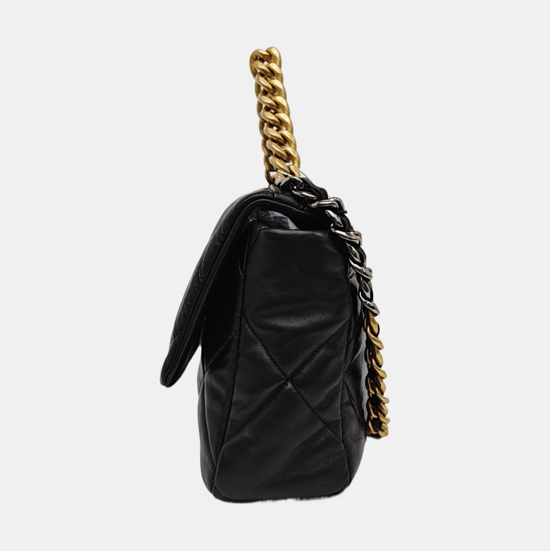 CHANEL 19 Large Quilted Lambskin Black