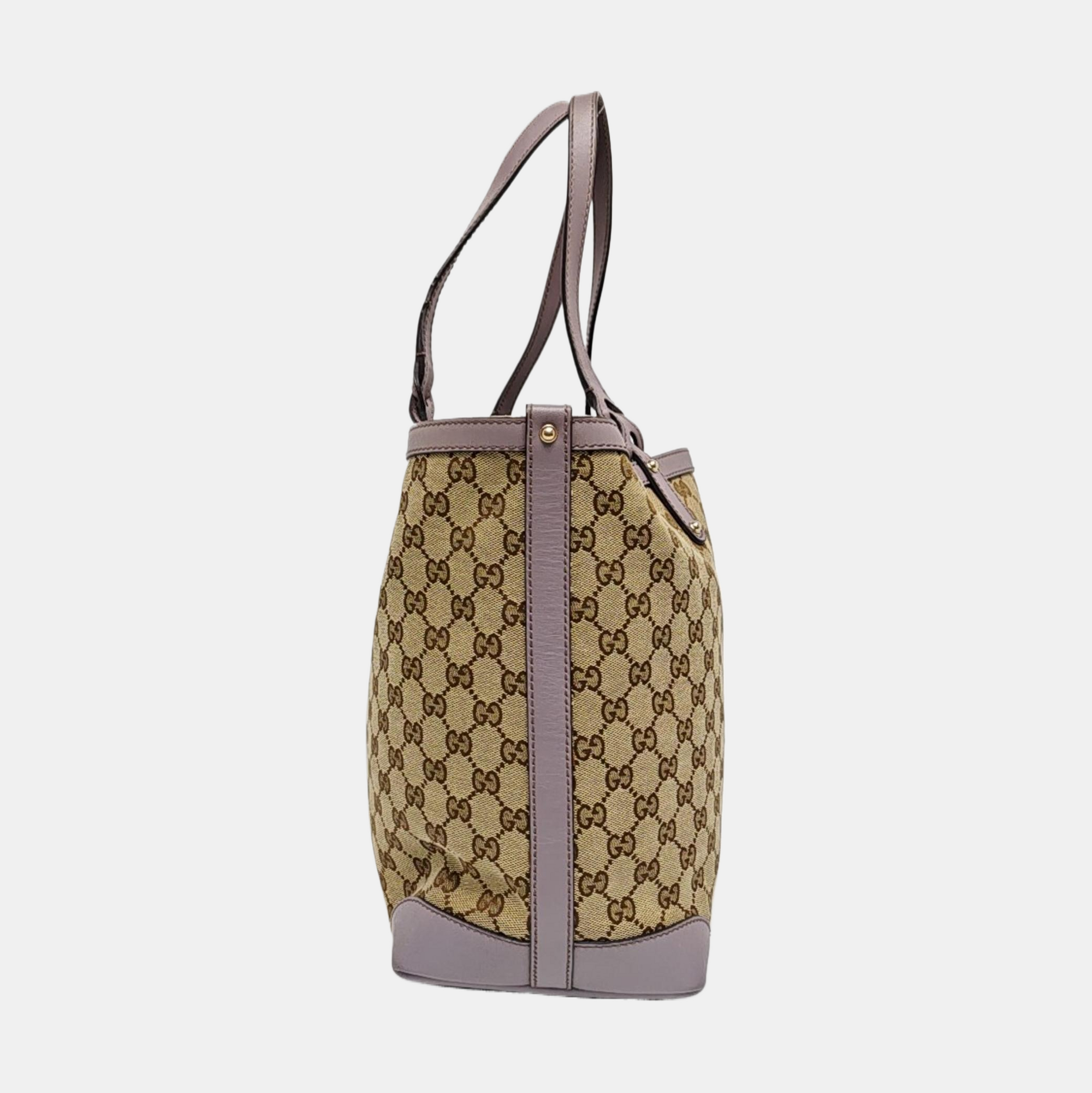 Monogram Canvas Tote Bag Brown