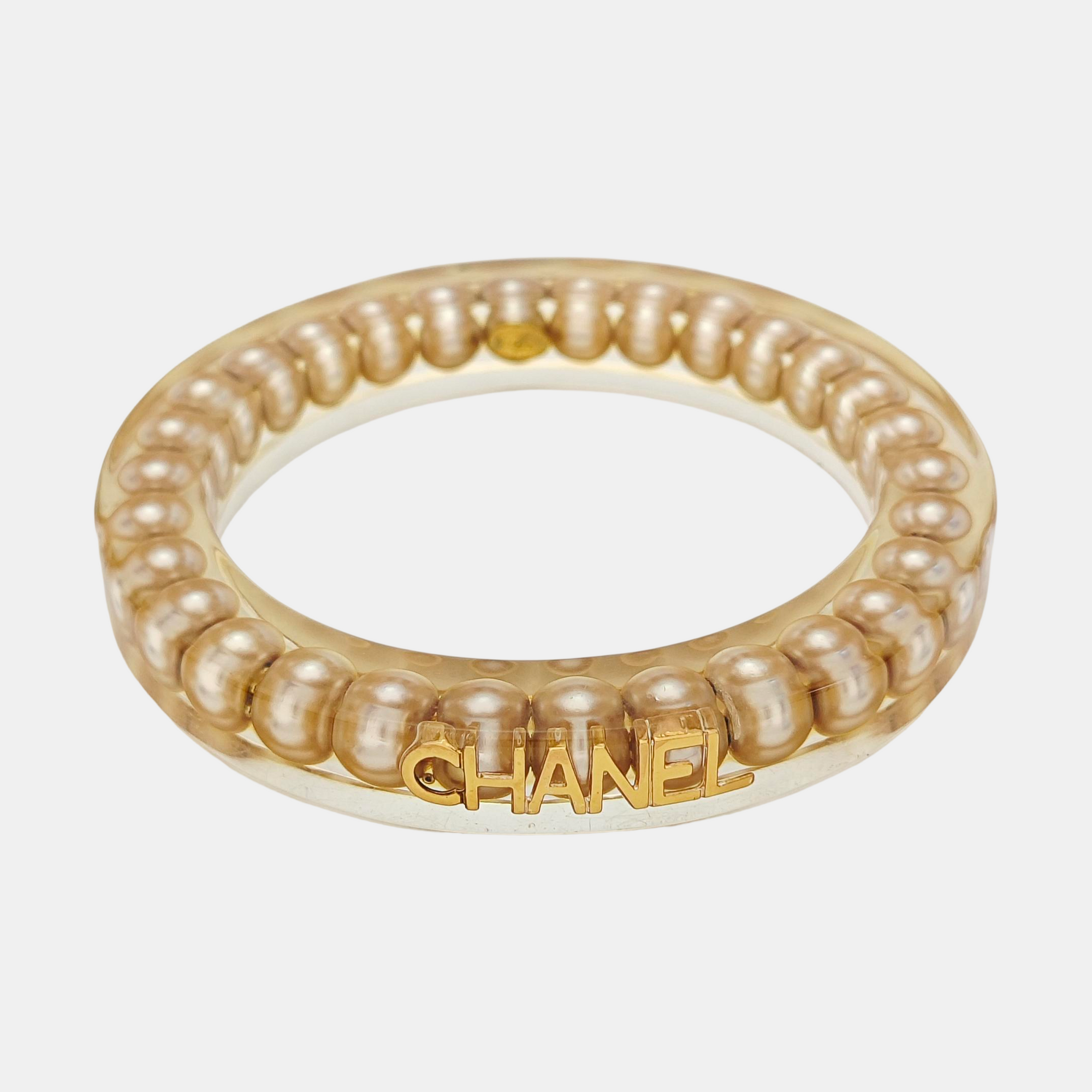 Synthetic Material Yellow Bangle