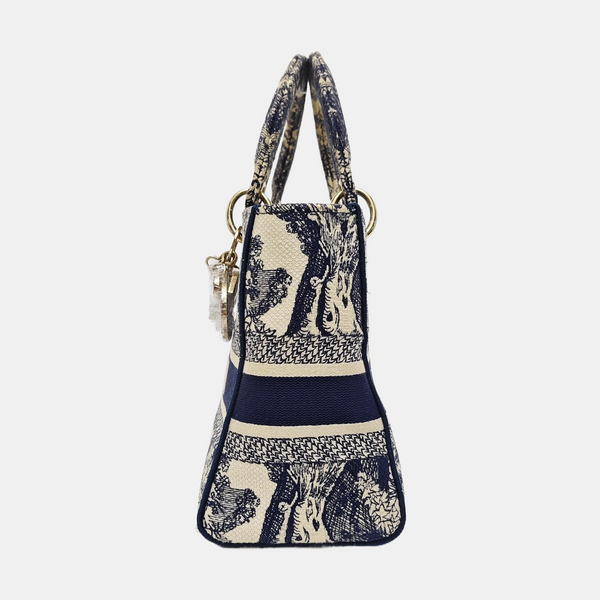 Lady D-Lite Medium Canvas Blue
