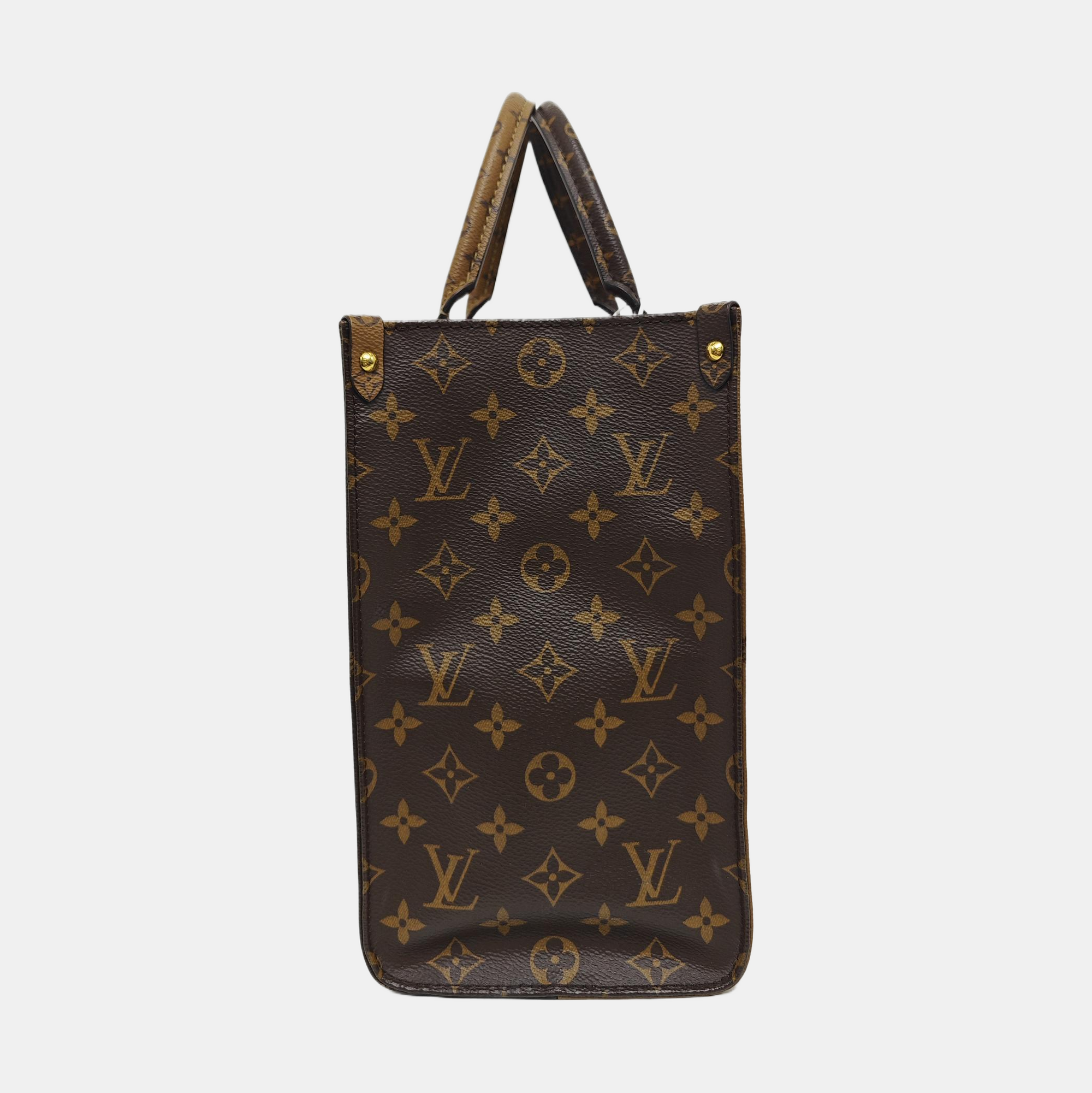 ONTHEGO MM Monogram Coated Canvas Brown