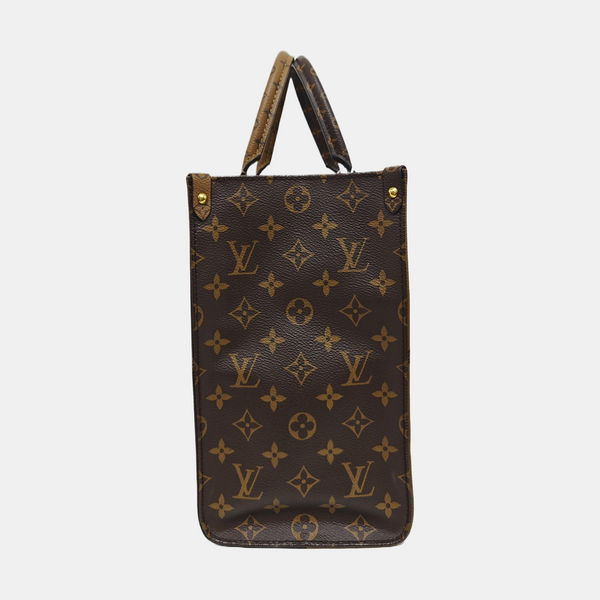 ONTHEGO MM Monogram Coated Canvas Brown