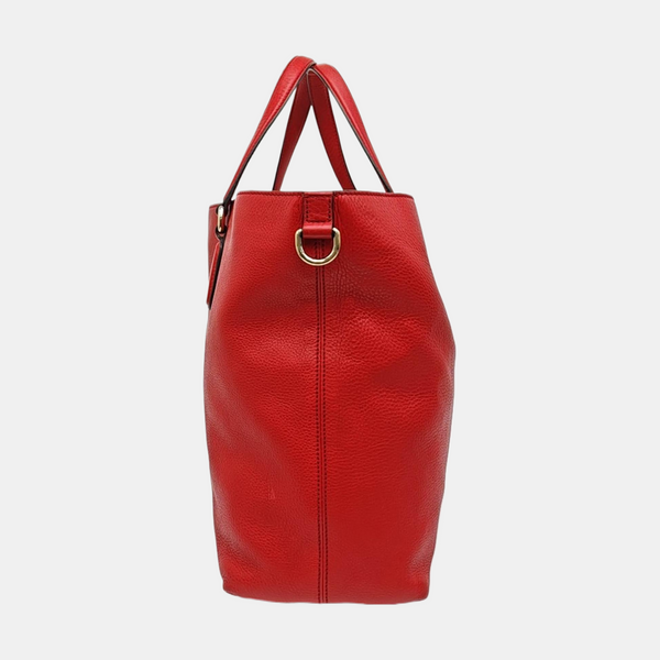 Calfskin Tote Bag Red