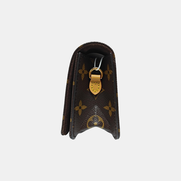 Lily Monogram Coated Canvas Brown