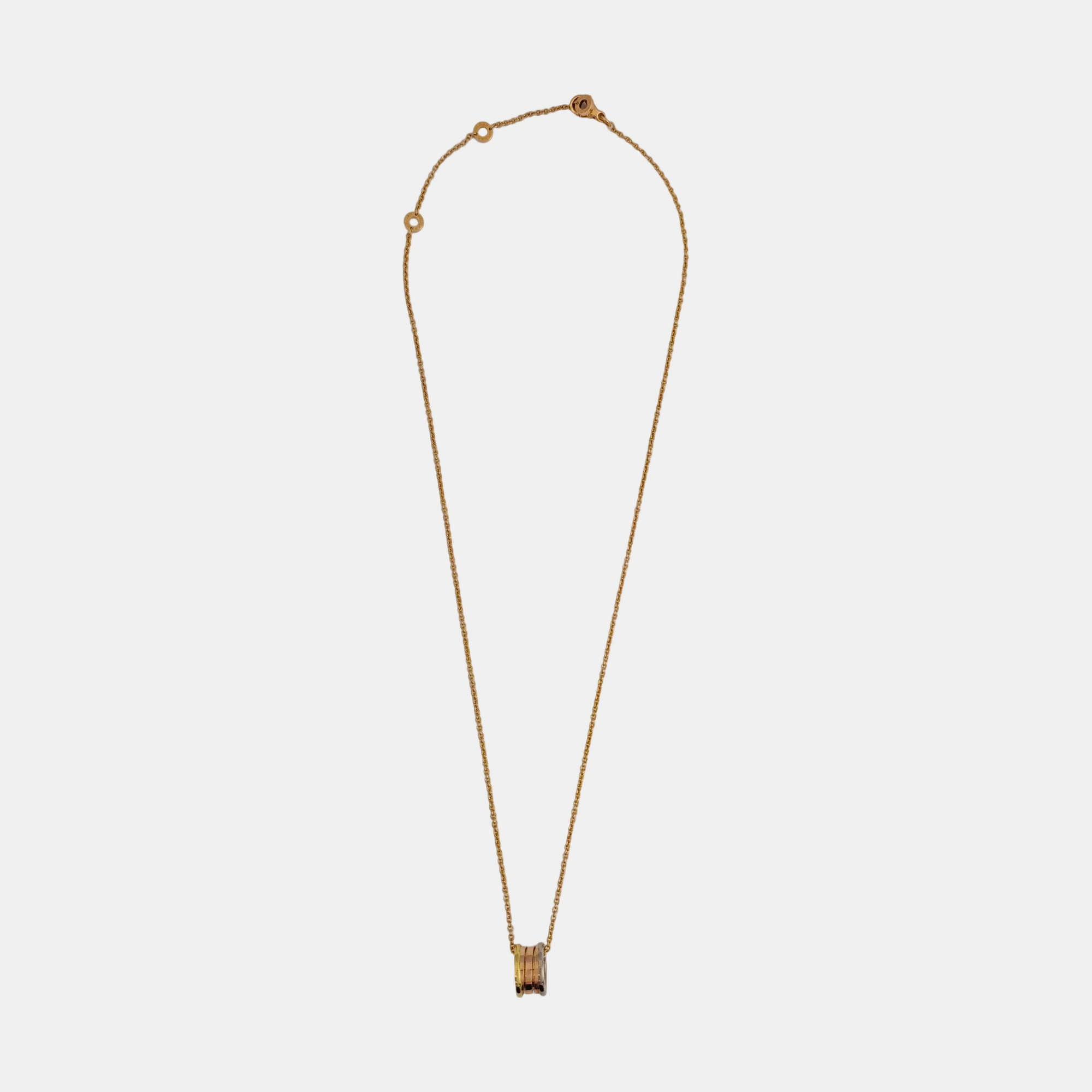 B.ZERO1 18k White Gold Rose Gold Necklace