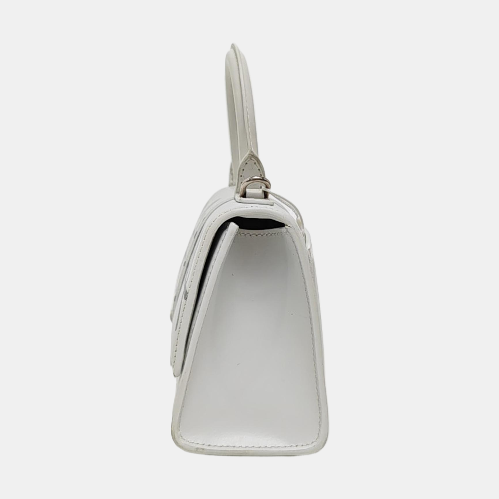 Hourglass XS Calfskin White
