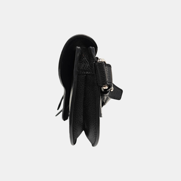 Saddle Small Calfskin Black