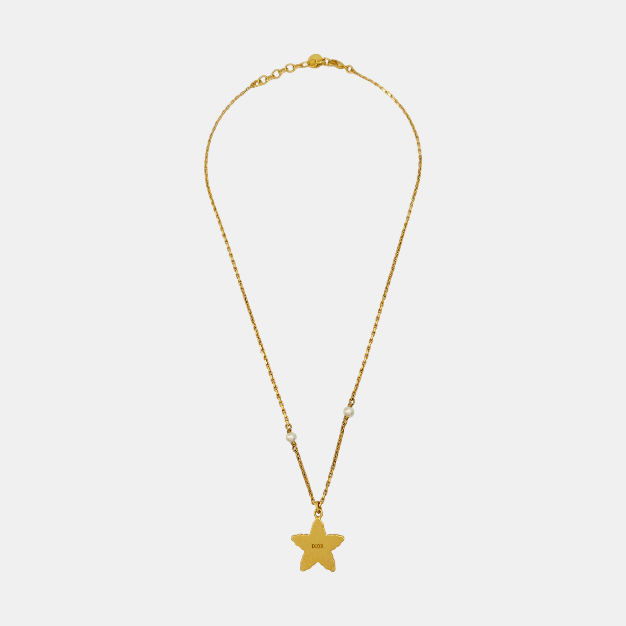 Faux Pearl Gold Necklace