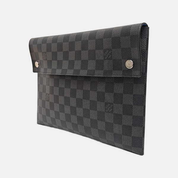 ALPHA Damier Graphite Coated Canvas Gray
