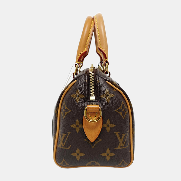 SPEEDY 20 Monogram Coated Canvas Brown