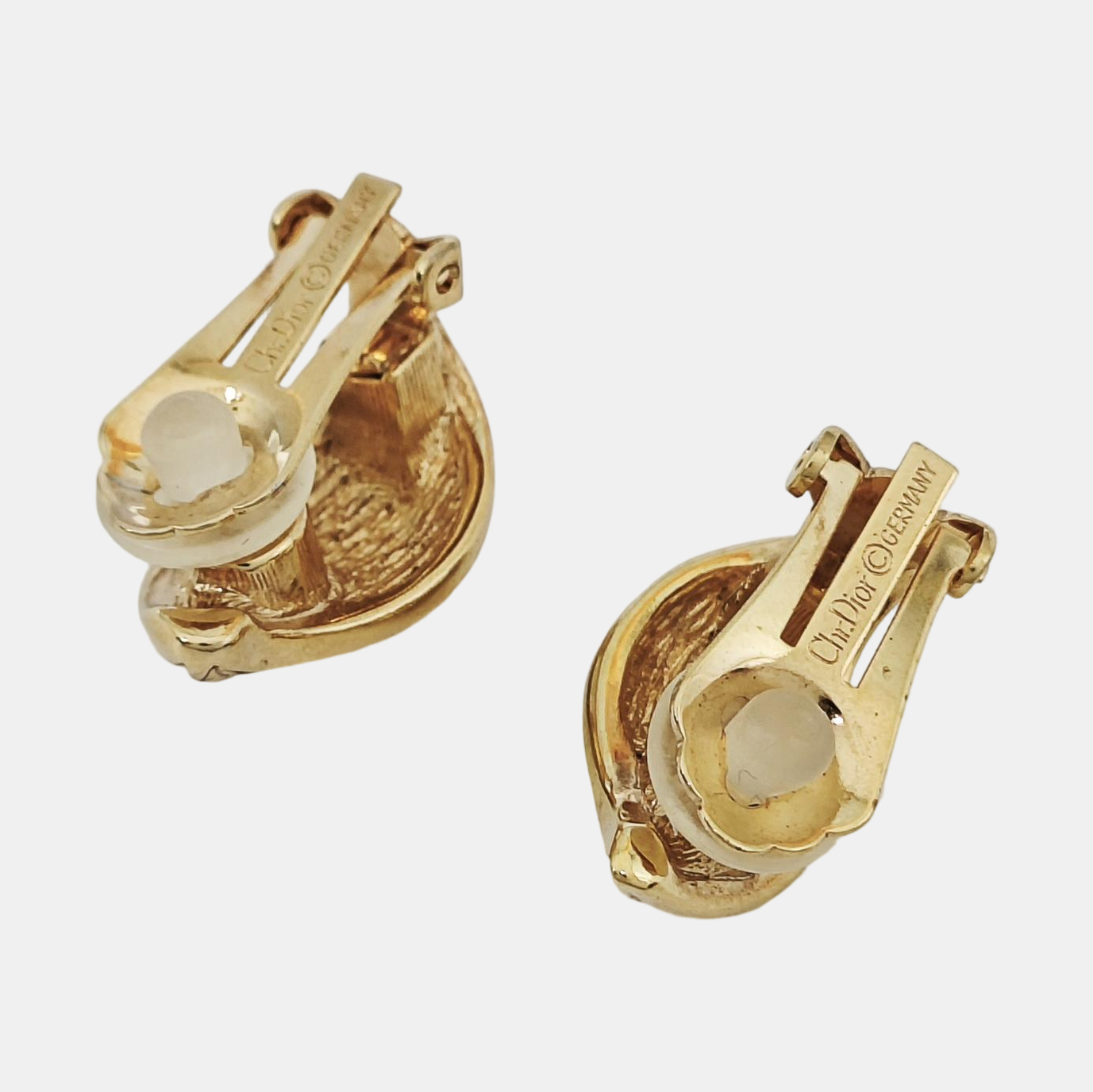 Metal Gold Clip On Earrings