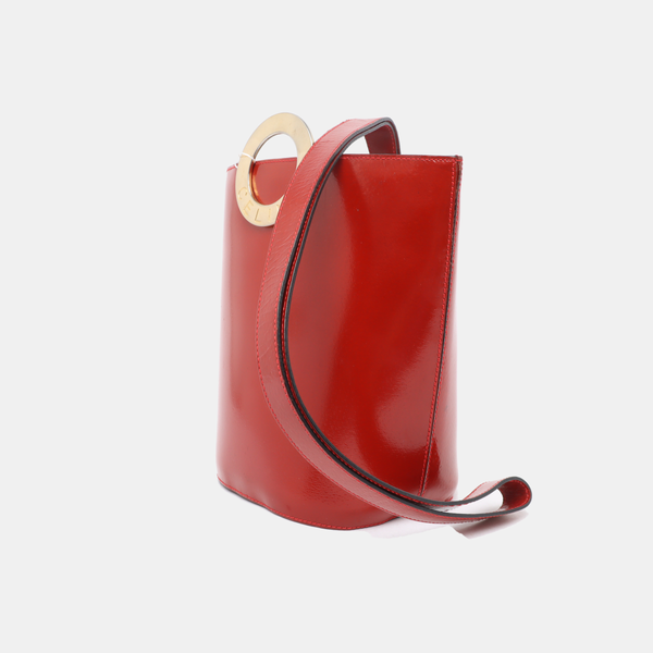 Calfskin Bucket Bag Red