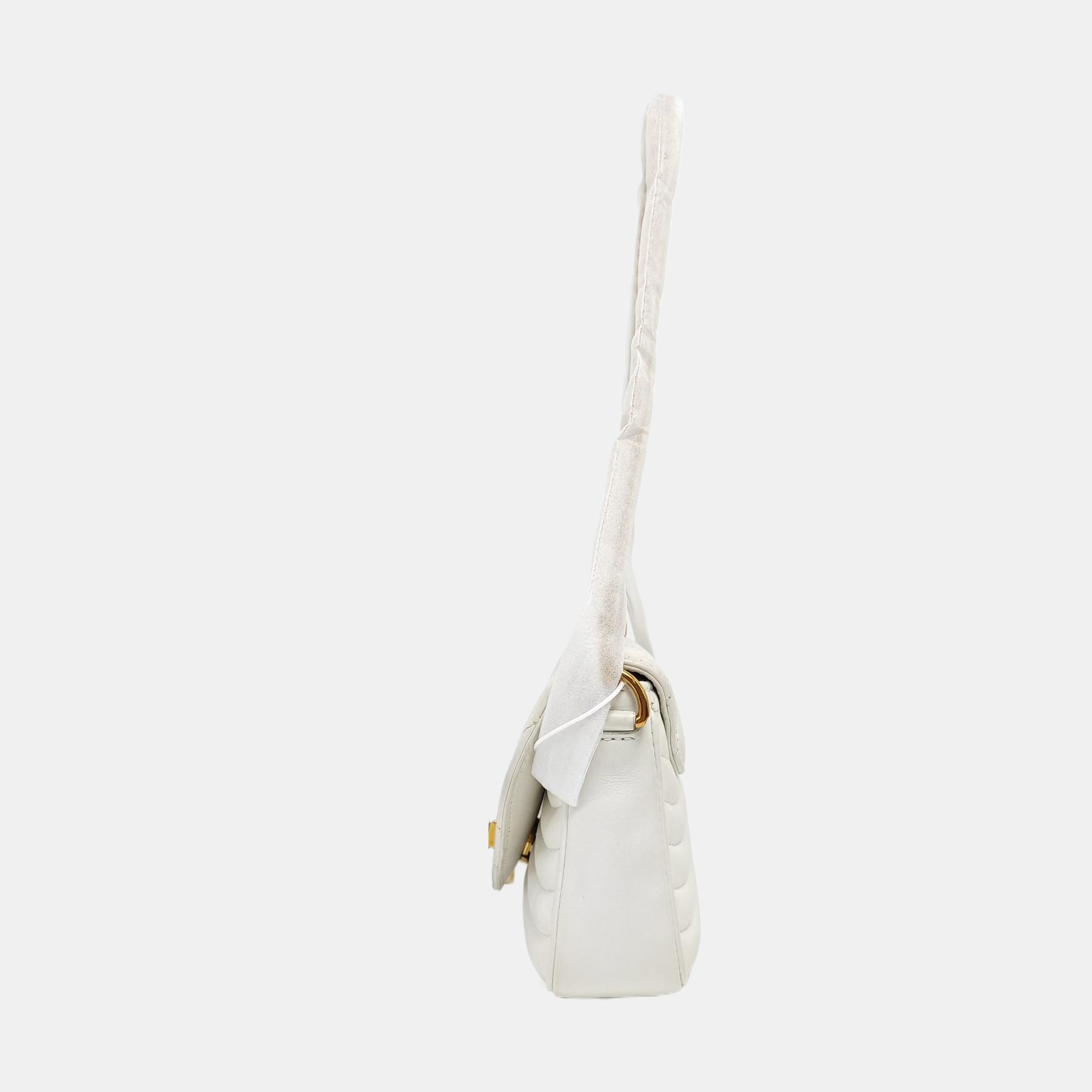 NEW WAVE Quilted Calfskin White