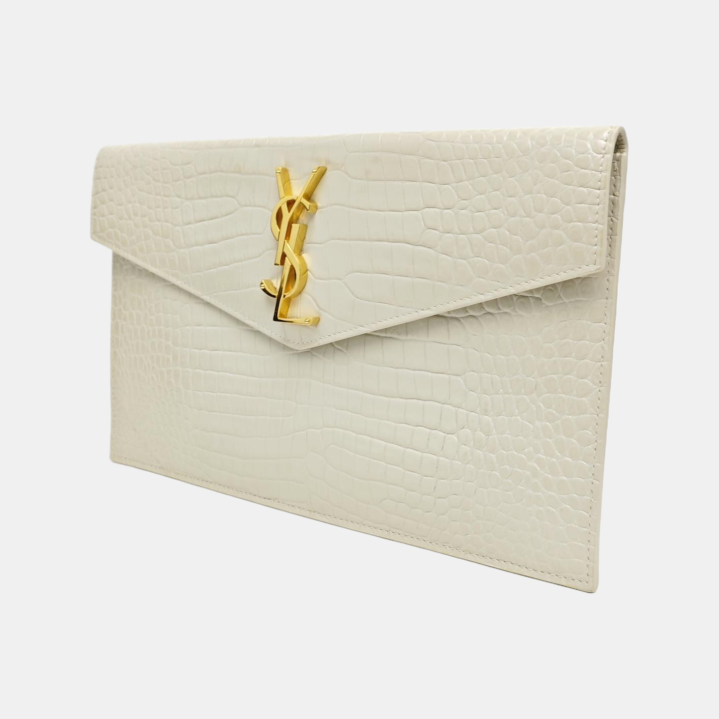 UPTOWN Small Calfskin White