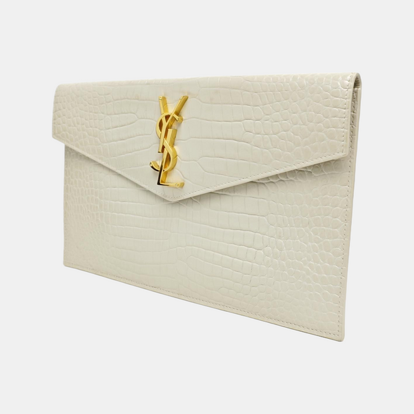 UPTOWN Small Calfskin White