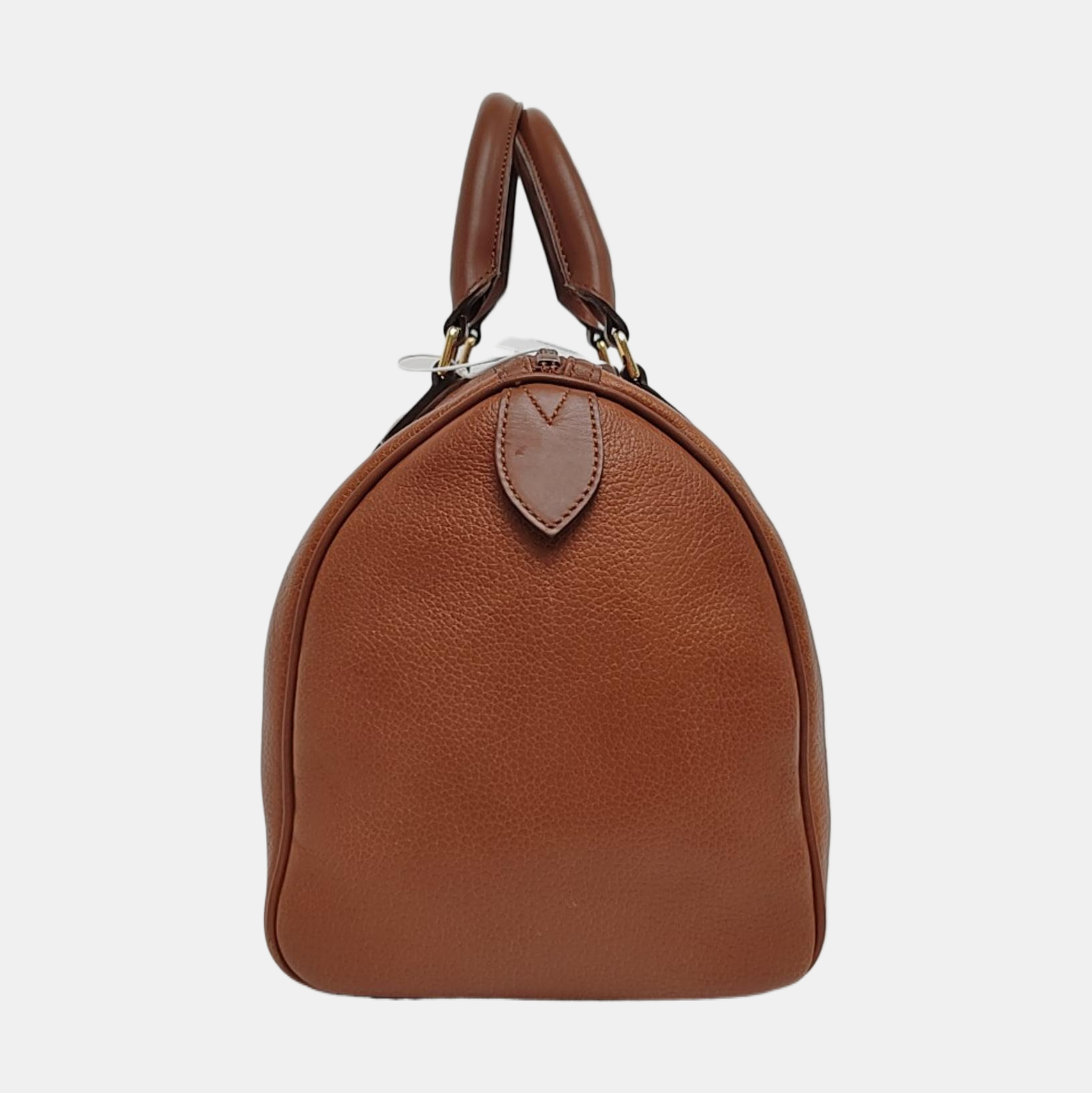 Calfskin Top Handle Bag Brown