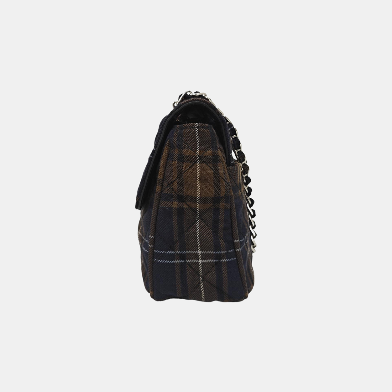 Quilted Fabric Crossbody Bag Multicolor