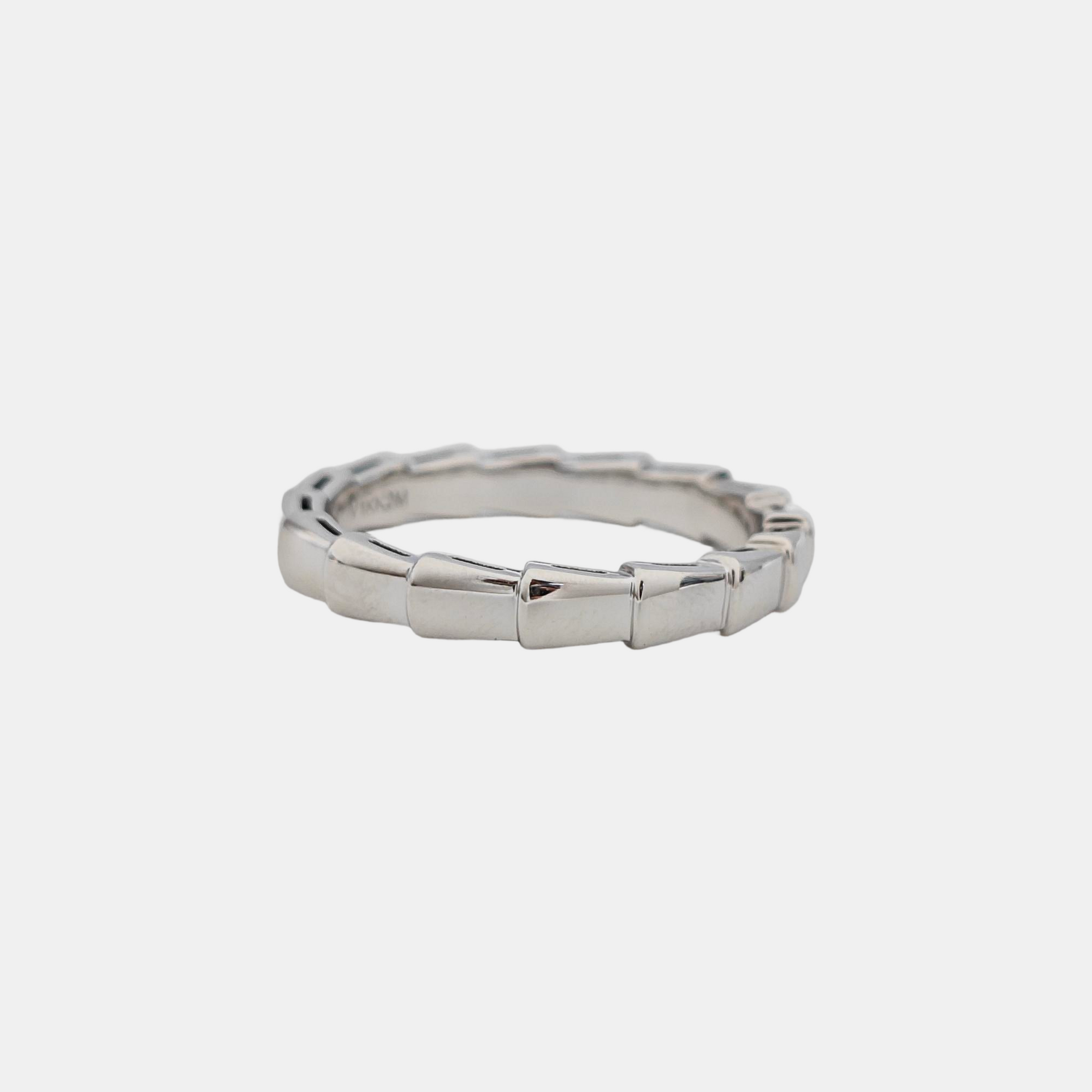 SERPENTI 18k White Gold Silver Ring EU 62