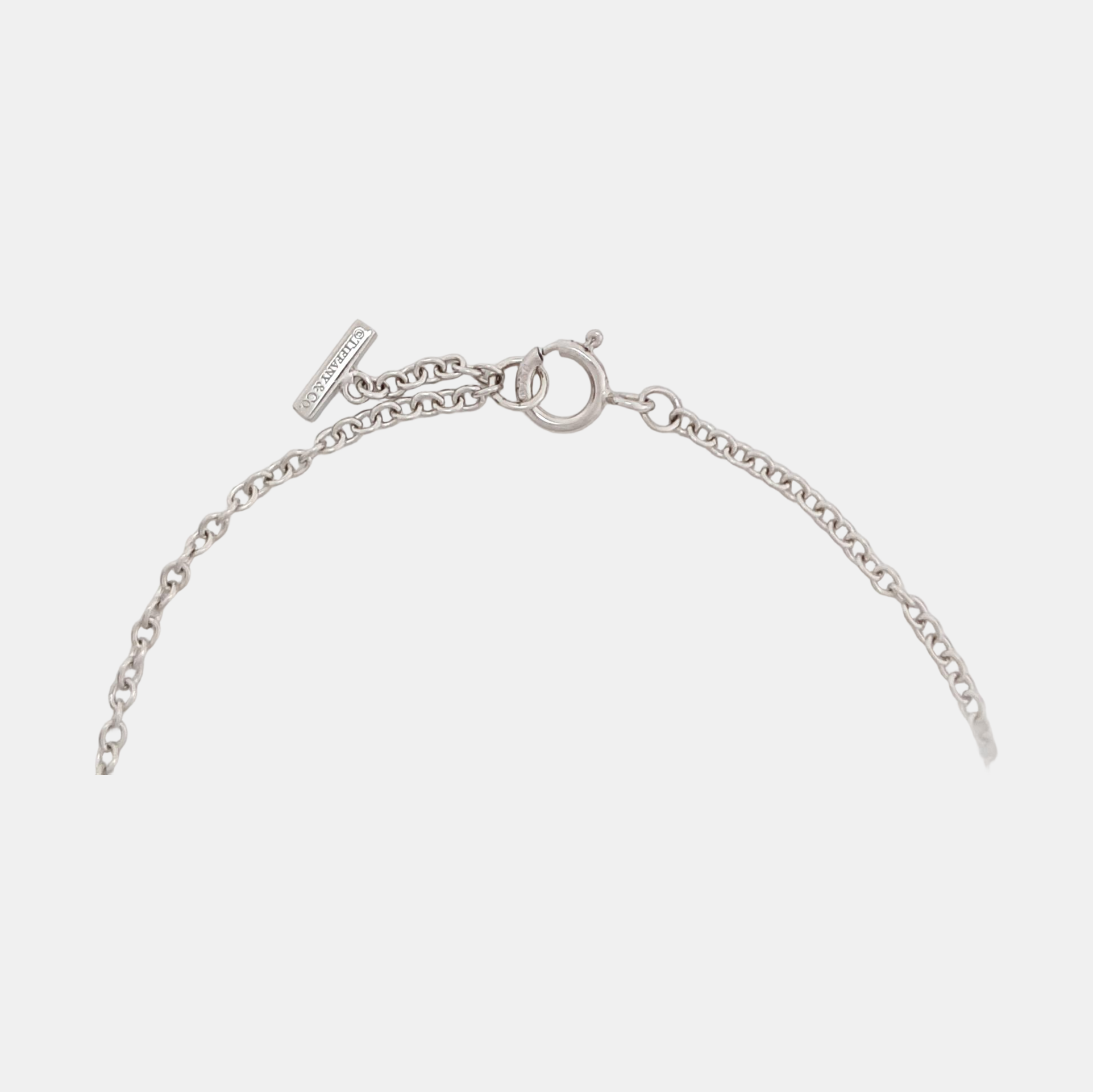 Tiffany T 18k White Gold Silver Bracelet