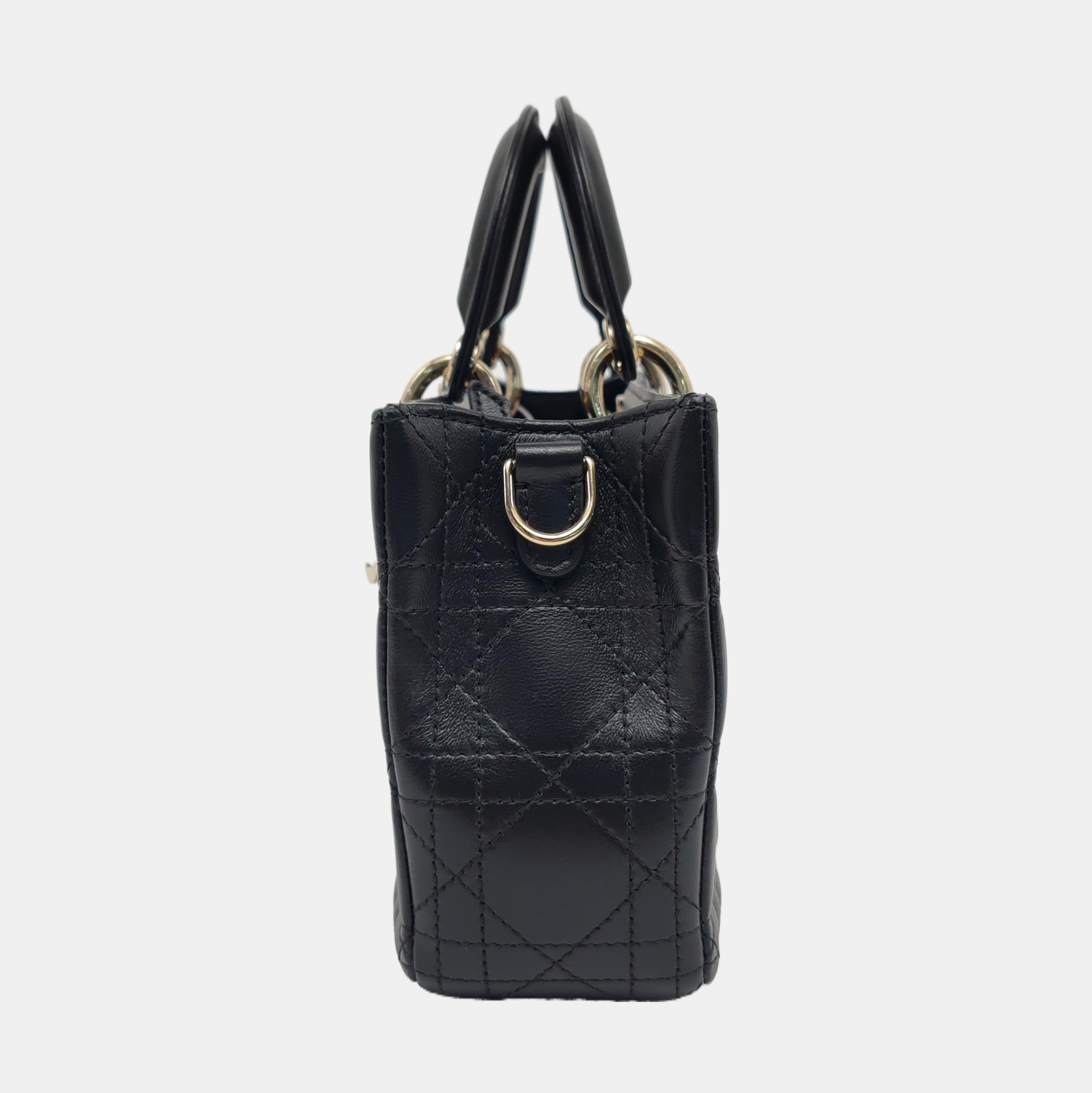 Lady D-Joy Medium Cannage Lambskin Black