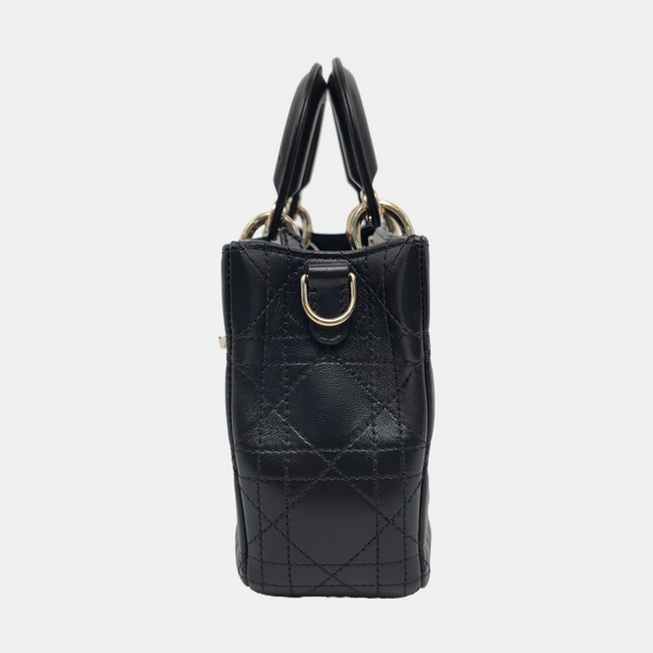 Lady D-Joy Medium Cannage Lambskin Black