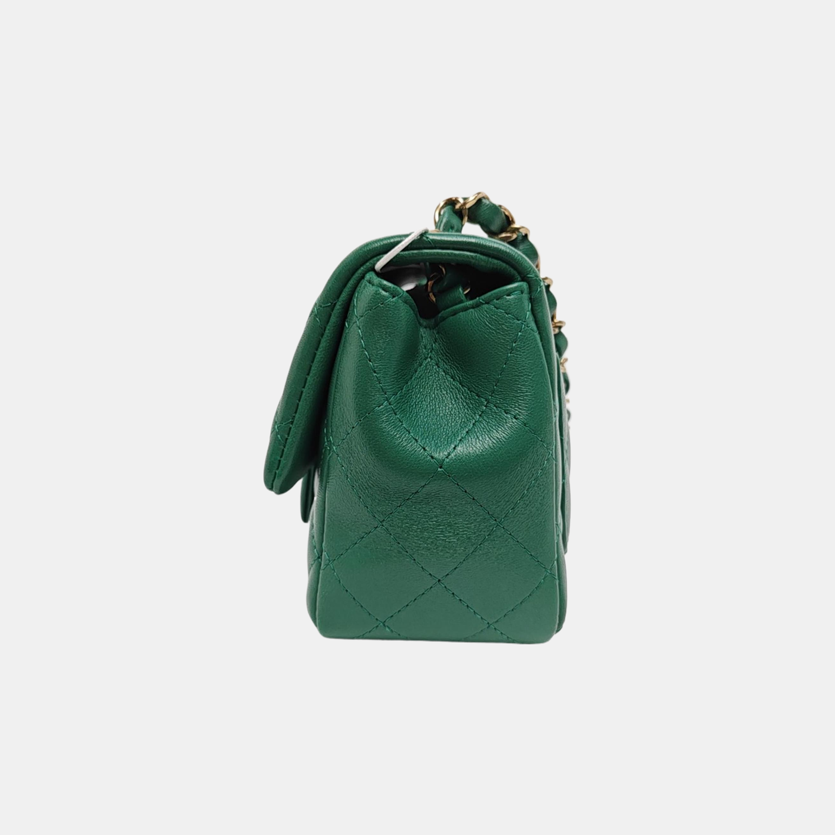 CLASSIC FLAP Mini Quilted Lambskin Green