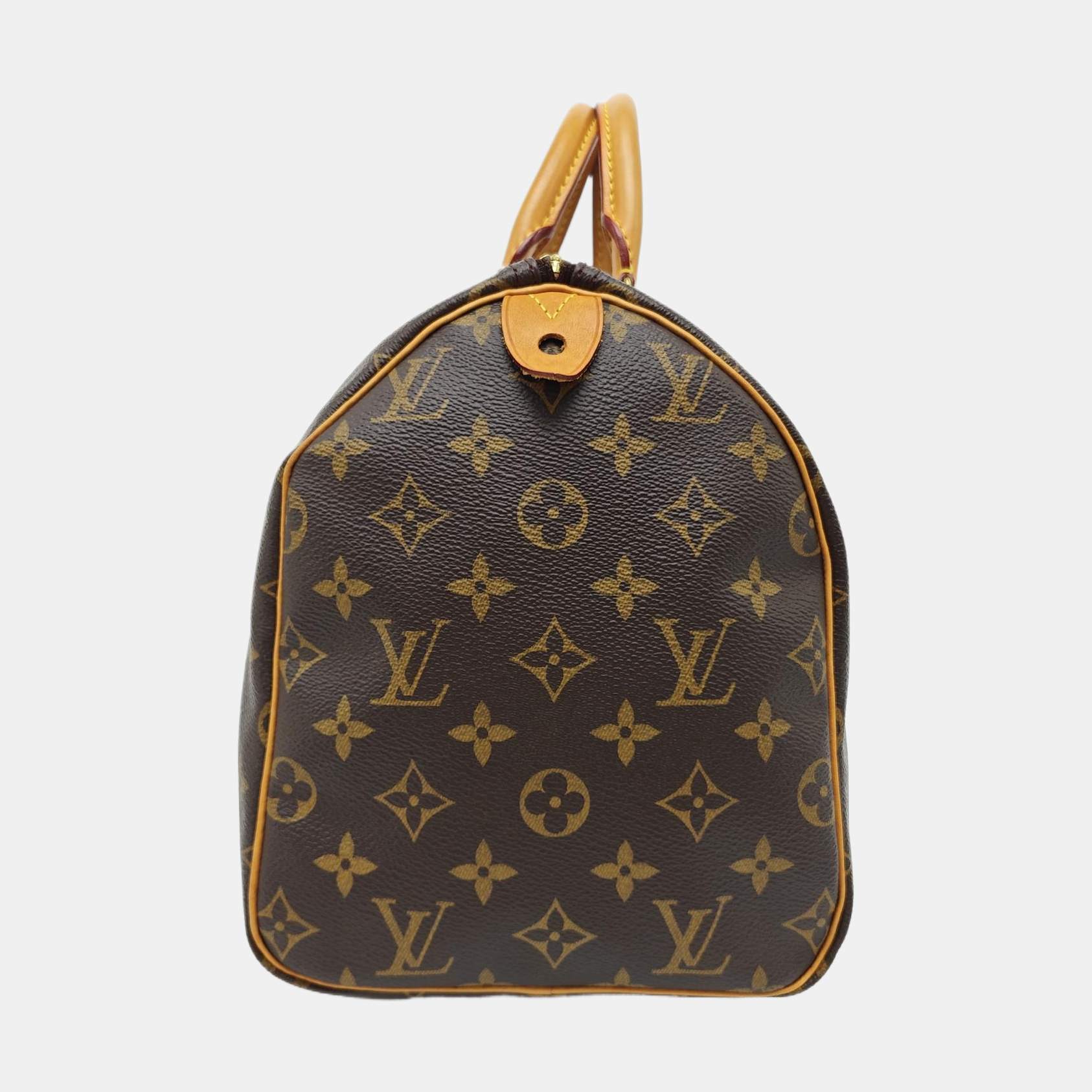 SPEEDY 30 Monogram Coated Canvas Brown
