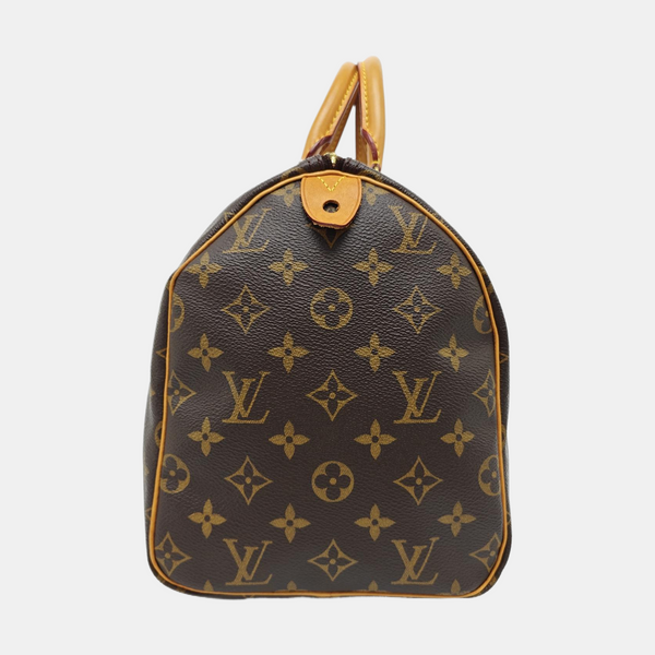 SPEEDY 30 Monogram Coated Canvas Brown