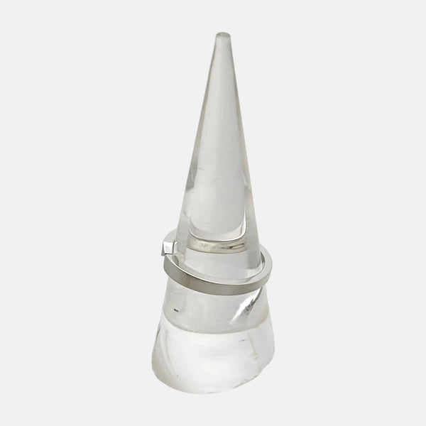 Triomphe De Chaumet Platinum Silver Ring EU 55