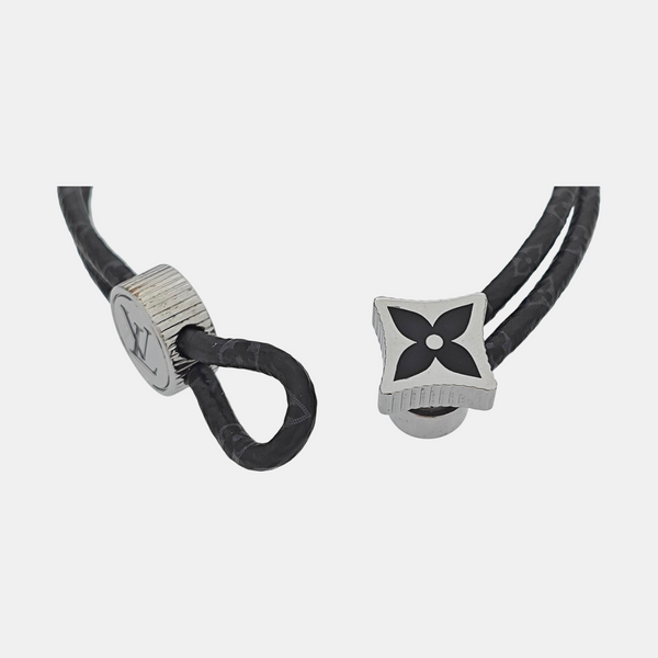 Coated Canvas Black Bangle
