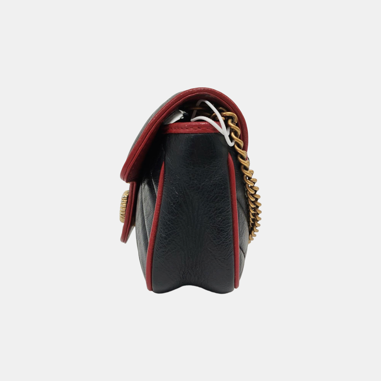 Authenticated pre-owned  GG Marmont Super Mini Quilted Calfskin Black - Crossbody Bag at Looply