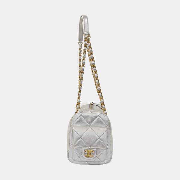 Quilted Calfskin Silver