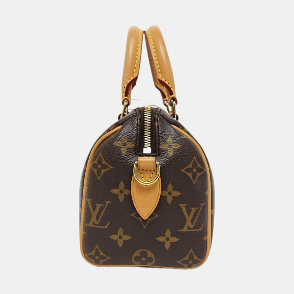 SPEEDY 20 Monogram Coated Canvas Brown