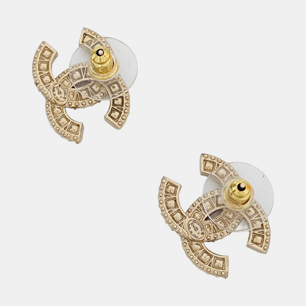 Metal Gold Stud Earrings