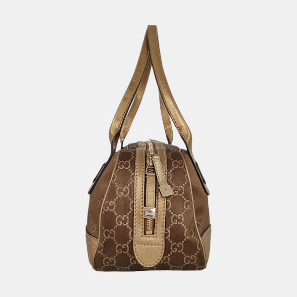 Monogram Canvas Shoulder Bag Brown