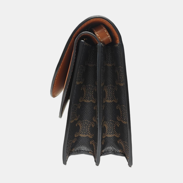 TRIOMPHE CANVAS Small Coated Canvas Brown