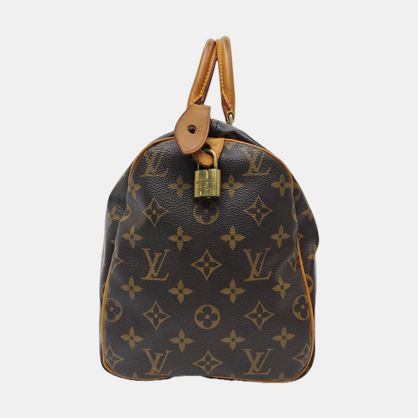 SPEEDY 30 Monogram Coated Canvas Brown