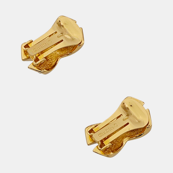Metal Gold Clip On Earrings