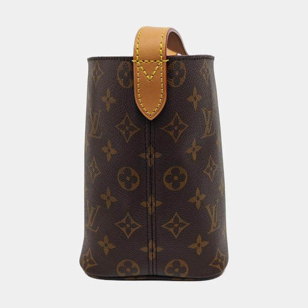 ALL IN BB Monogram Coated Canvas Brown