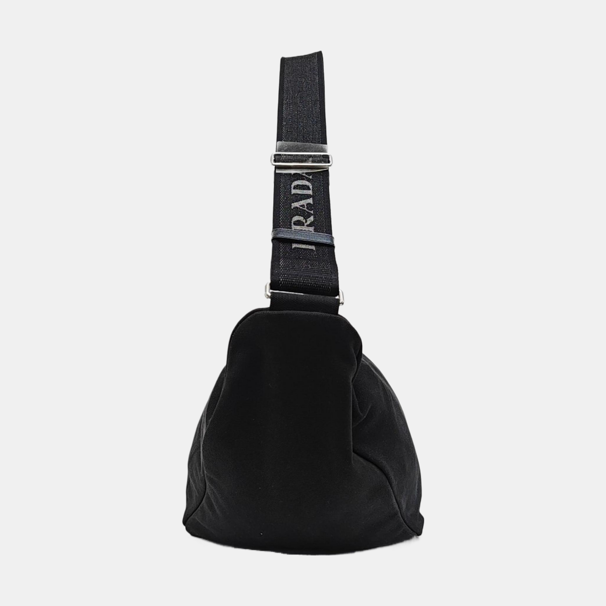 Authenticated pre-owned  Triangle Canvas Black - Shoulder Bag at Looply